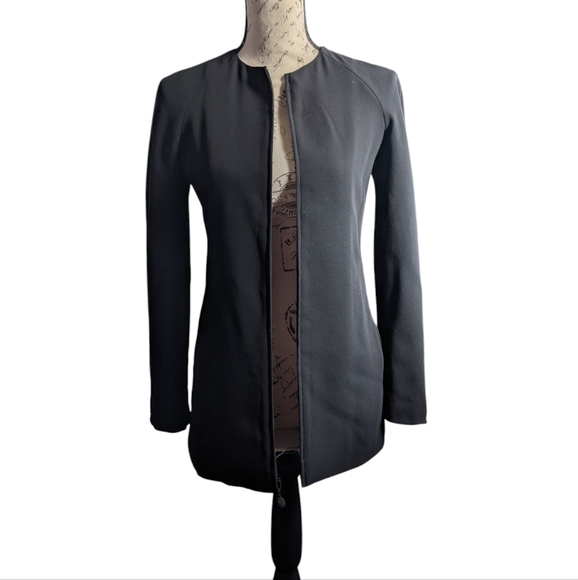 Giorgio Armani Black Label A Milano Borgonuovo 21 90s Vintage Black Suit Blazer - Picture 4 of 12